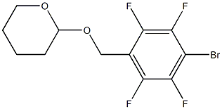 2-[(4-溴-2,3,5,6-四氟苄基)氧基]四氢-2H-吡喃 结构式