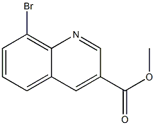 Methyl 8-bromoquinoline-3-carboxylate Struktur