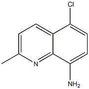 5-氯-8-氨基喹哪啶,,结构式