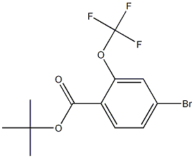 tert-Butyl 4-bromo-2-(trifluoromethoxy)benzoate 化学構造式