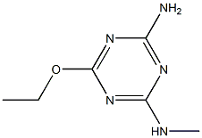 2-氨基-4-甲胺基-6-乙氧基-1,3,5-三嗪,,结构式