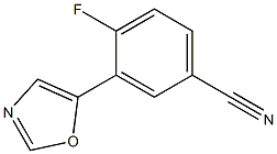 4-fluoro-3-(oxazol-5-yl)benzonitrile Structure