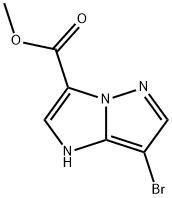 methyl 7-bromo-1H-imidazo[1,2-b]pyrazole-3-carboxylate Struktur