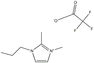 1-丙基-2,3-二甲基咪唑三氟乙酸盐 结构式