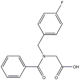 N-benzoyl-N-(4-fluorobenzyl)glycine