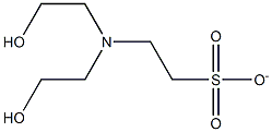 N,N-bis(2-hydroxyethyl)-2-aminoethanesulfonate Structure