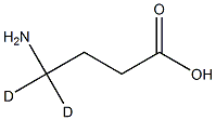 4-aminobutyric acid-4,4-D2 Structure