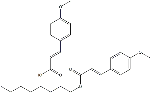 OCTYL 4-METHOXYCINNAMATE p-Methoxycinnamate Struktur