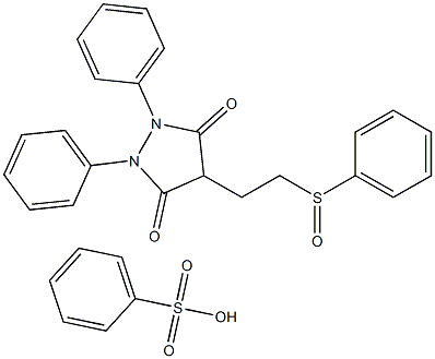 SULFINPYRAZONE phenyl sulfonate Struktur