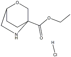 2-Oxa-5-aza-bicyclo2.2.2octane-4-carboxylic acid ethyl ester hydrochloride,2387534-75-8,结构式