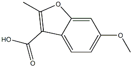 6-methoxy-2-methylbenzofuran-3-carboxylic acid 结构式