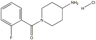1-(2-氟苯甲酰)哌啶-4-胺盐酸,,结构式