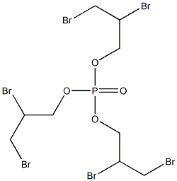 三(2,3-二溴丙基)磷酸酯, , 结构式