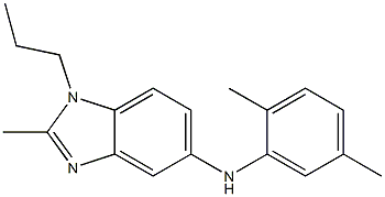 (2,5-DIMETHYL-PHENYL)-(2-METHYL-1-PROPYL-1H-BENZOIMIDAZOL-5-YL)-AMINE