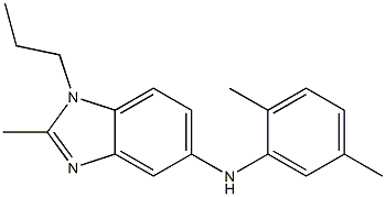 (2,5-DIMETHYL-PHENYL)-(2-METHYL-1-PROPYL-1H-BENZOIMIDAZOL-5-YL)-AMINE|