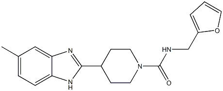 N-(2-FURYLMETHYL)-4-(5-METHYL-1H-BENZIMIDAZOL-2-YL)PIPERIDINE-1-CARBOXAMIDE