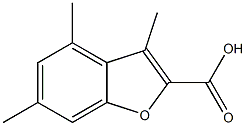 3,4,6-TRIMETHYL-1-BENZOFURAN-2-CARBOXYLIC ACID Structure