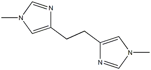 1,2-BIS-(1-METHYLIMIDAZOL-4-YL)-ETHANE 结构式