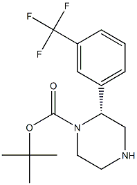 (R)-2-(3-TRIFLUOROMETHYL-PHENYL)-PIPERAZINE-1-CARBOXYLIC ACID TERT-BUTYL ESTER Structure