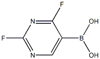 2,4-DIFLUOROPYRIMIDINE-5-BORONIC ACID Structure