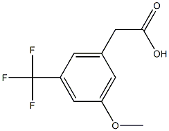 3-METHOXY-5-(TRIFLUOROMETHYL)PHENYLACETIC ACID Structure