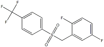 1,4-DIFLUORO-2-(4-TRIFLUOROMETHYL-BENZENESULFONYLMETHYL)-BENZENE Structure