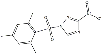 1-(2-MESITYLENESULFONYL)-3-NITRO-1H-1,2,4-TRIAZOLE,,结构式