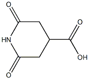 2,6-DIOXO-PIPERDINE-4-CARBOXYLIC ACID 化学構造式