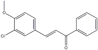 3-Chloro-4MethoxyChalcone Struktur