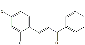4Methoxy-2-ChloroChalcone 结构式