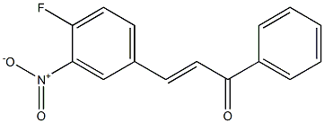 4Fluoro-3-NitroChalcone 结构式