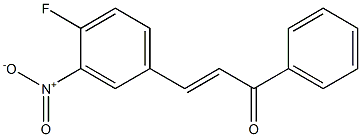 4Fluoro-3-NitroChalcone 化学構造式