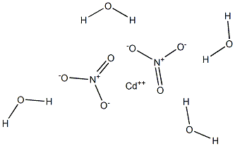 Cadmium nitrate tetrahydrate,,结构式