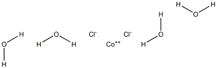 Cobalt(II) chloride tetrahydrate 结构式