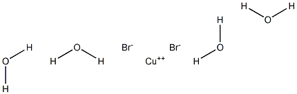 Copper(II) bromide tetrahydrate Structure
