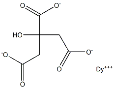 Dysprosium(III) citrate 化学構造式