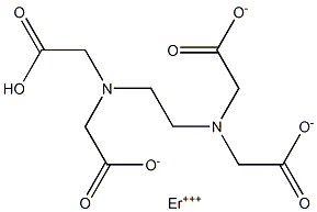 Erbium(III) hydrogen EDTA Structure