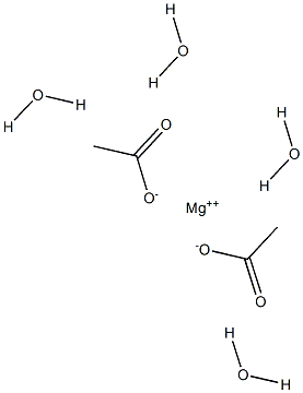 Magnesium acetate tetrahydrate,,结构式