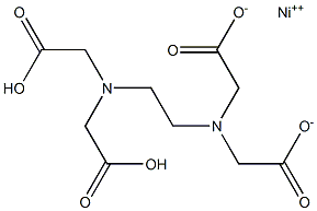 Nickel dihydrogen EDTA Structure