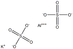 Potassium aluminum sulfate 结构式