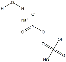 Sodium nitrate sulfate hydrate Struktur