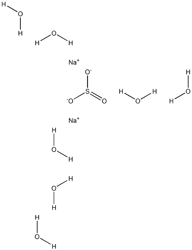 Sodium sulfite heptahydrate Struktur