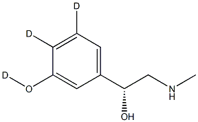 (R)-Phenylephrine-D3 化学構造式
