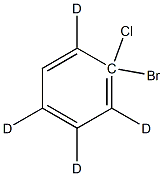 2-Bromo-2-chlorobenzene-D4 Struktur