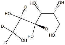 D-Mannitol-1,1,2,3-D4 化学構造式