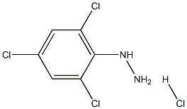 2,4,6-三氯苯肼盐酸盐, , 结构式