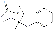 Benzyltriethylammonium acetate Structure
