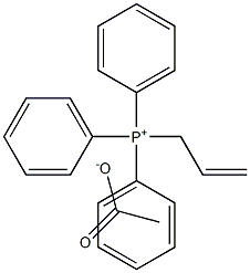 Allyltriphenylphosphonium acetate Structure