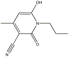 3-cyano-4-methyl-6-hydroxy-N-propylpyridone Structure