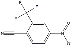 4-nitro-2-trifluoromethylbenzonitrile Structure